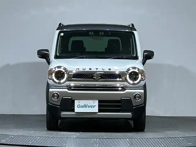 スズキ ハスラー Jスタイル ターボ 愛媛県 2021(令3)年 1.9万km ピュアホワイトパール/ガンメタリック2トーン 社外ディスプレイオーディオ(PVH-9300DVSZS)/衝突被害軽減ブレーキ/コーナーセンサー/レーンキープアシスト/パドルシフト/ステアリングスイッチ/オートライト/フォグランプ/アイドリングストップ/ウィンカーミラー/クルーズコントロール/プッシュスタート/ETC/保証書/取扱説明書