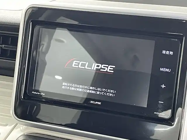 スズキ スペーシア HYBRID X 2トーン 福島県 2019(令1)年 5.3万km ツールグリーンパールメタリック/ブラック2トーン ＳＤナビゲーション　/【AM/FM/DVD/CD/Bluetooth/フルセグ】/型番:AVN-R10W/衝突被害軽減システム　/両側パワースライドドア　/シートヒーター　/コーナーセンサー　/車線逸脱警報　/オートマチックハイビーム　/・ＨＩＤライト　/・オートライト　/プッシュスタート　/・スマートキー/ルーフレール/ターボ車/横滑り防止装置/取扱説明書/