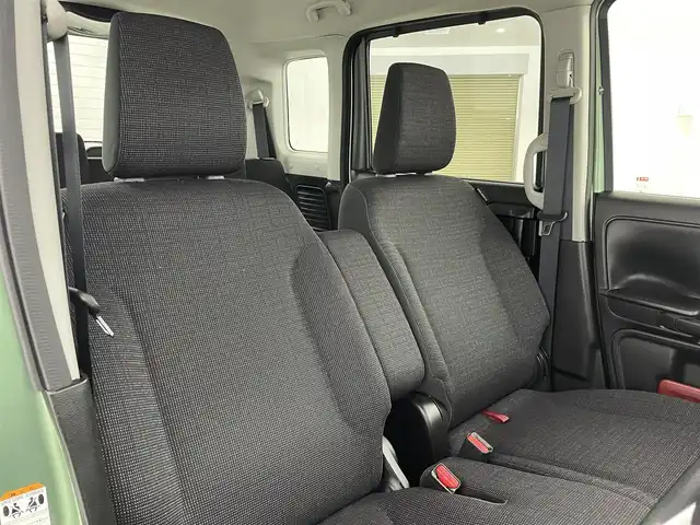 スズキ スペーシア HYBRID X 2トーン 福島県 2019(令1)年 5.3万km ツールグリーンパールメタリック/ブラック2トーン ＳＤナビゲーション　/【AM/FM/DVD/CD/Bluetooth/フルセグ】/型番:AVN-R10W/衝突被害軽減システム　/両側パワースライドドア　/シートヒーター　/コーナーセンサー　/車線逸脱警報　/オートマチックハイビーム　/・ＨＩＤライト　/・オートライト　/プッシュスタート　/・スマートキー/ルーフレール/ターボ車/横滑り防止装置/取扱説明書/