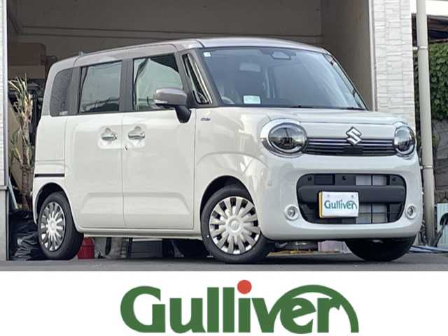 スズキ ワゴンＲ スマイル HYBRID X 大分県 2025(令7)年 0.1万km未満 ベージュⅡ 登録済み未使用車/全方位カメラ/純正ディスプレイオーディオ/フルセグTV/Bluetooth/純正LEDヘッドライト/オートライト/衝突被害軽減ブレーキ/レーンキープアシスト/横滑り防止装置/クルーズコントロール/スマートキー