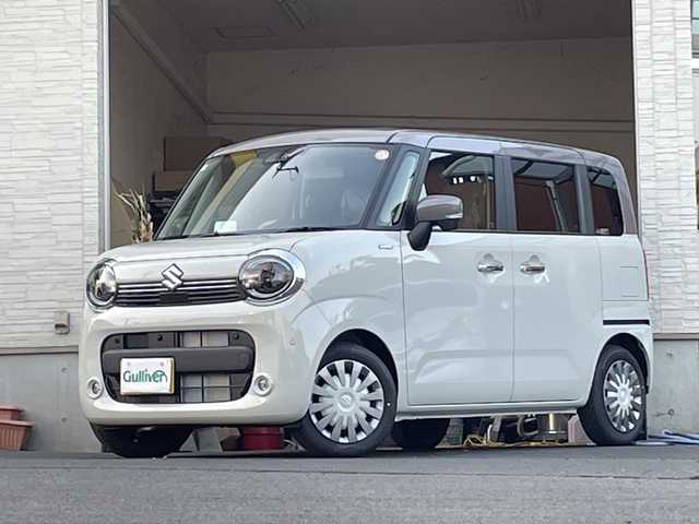 スズキ ワゴンＲ スマイル HYBRID X 大分県 2025(令7)年 0.1万km未満 ベージュⅡ 登録済み未使用車/全方位カメラ/純正ディスプレイオーディオ/フルセグTV/Bluetooth/純正LEDヘッドライト/オートライト/衝突被害軽減ブレーキ/レーンキープアシスト/横滑り防止装置/クルーズコントロール/スマートキー