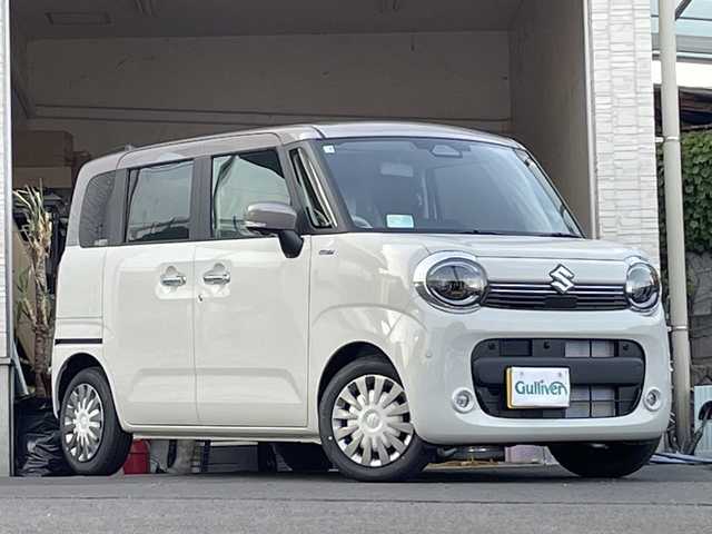 スズキ ワゴンＲ スマイル HYBRID X 大分県 2025(令7)年 0.1万km未満 ベージュⅡ 登録済み未使用車/全方位カメラ/純正ディスプレイオーディオ/フルセグTV/Bluetooth/純正LEDヘッドライト/オートライト/衝突被害軽減ブレーキ/レーンキープアシスト/横滑り防止装置/クルーズコントロール/スマートキー