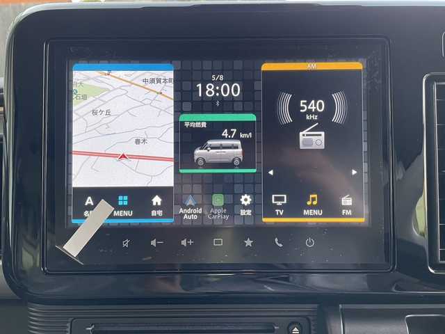 スズキ ワゴンＲ スマイル HYBRID X 大分県 2025(令7)年 0.1万km未満 ベージュⅡ 登録済み未使用車/全方位カメラ/純正ディスプレイオーディオ/フルセグTV/Bluetooth/純正LEDヘッドライト/オートライト/衝突被害軽減ブレーキ/レーンキープアシスト/横滑り防止装置/クルーズコントロール/スマートキー