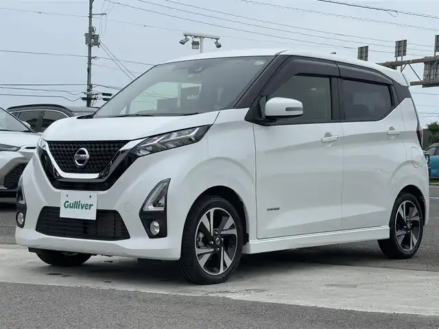 日産 デイズ ハイウェイスターG ターボ 徳島県 2020(令2)年 2.9万km ホワイトパール 純正７型SDナビゲーション（MJ119D-W）/AM/FM/Bluetooth/TV/USB/SD/iPod/WALKMAN/CD/バックカメラ/ナビ連動ドライブレコーダー/ETC/純正15インチアルミホイール/アイドリングストップ/ウィンカーミラー/純正フロアマット/コーナーセンサー/プッシュスタート/スマートキー/スペアキー/本革巻きステアリング/ドアバイザー/プッシュスタート/純正LEDヘッドライト/フォグライト/ヘッドライトレベリング/オートマッチックビーム/カーテンエアバック/取扱説明書