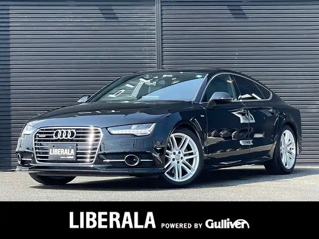 アウディ Ａ７ SB 2.0 TFSI クワトロ S LINE P 山梨県 2017(平29)年 2.6万km ミトスブラックメタリック SR /マトリクスLED /アシスタンス /黒革/BOSE/純正ＭＭＩナビ/バックカメラ/フルセグ/ＢＴ/ＣＤ/ＤＶＤ/ＡＵＸ/ＵＳＢ/ＡＣＣ/ＬＫＡ/ＢＳＡ/Ａハイビーム/Ｐシート/シートヒーター/保証書/コンフォート/純正ドラレコ/純正１９ＡＷ