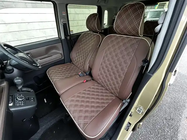 ダイハツ ムーヴ キャンバス セオリー G 大分県 2023(令5)年 0.6万km サンドベージュメタリック 純正SDナビ（NMZL-W73D）/Bluetooth/TV/CD/DVD/パワースライドドア（両側）/シートヒーター（D＋N席）/コーナーセンサー（前後）/オートブレーキホールド/アイドリングストップ/保温機能付きカップホルダー/電動格納ミラー/バックカメラ/USB・HDMI入力端子/ステアリングスイッチ/ベンチシート/スペアキー/純正フロアマット/革巻ステアリング/革巻シフトノブ/ドライブレコーダー/LED/ETC