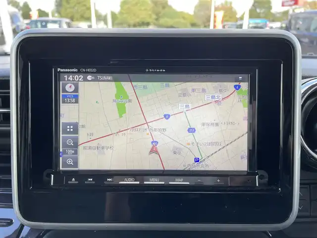 スズキ スペーシア カスタム HYBRID XS 栃木県 2023(令5)年 2.5万km ピュアホワイトP スズキセーフティサポート/社外メモリナビ/フルセグTV/DVD/Bluetooth/バックカメラ/ETC/両側パワースライドドア/コーナーセンサー/ハーフレザーシート/シートヒーター/ステアリングリモコン/レーダークルーズコントロール/ヘッドアップディスプレイ/アイドリングストップ/LEDヘッドライト/オートハイビーム/スマートキー/ロールサンシェード