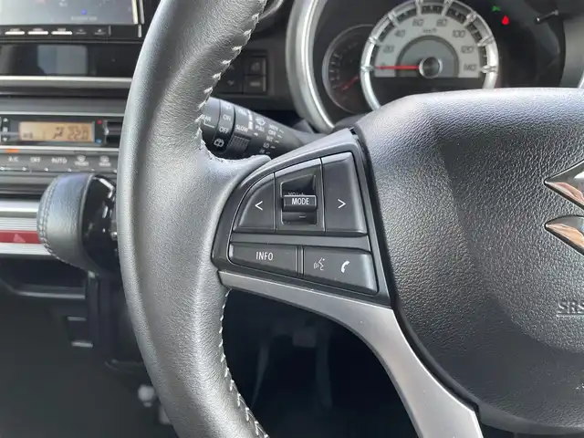 スズキ スペーシア カスタム HYBRID XS 栃木県 2023(令5)年 2.5万km ピュアホワイトP スズキセーフティサポート/社外メモリナビ/フルセグTV/DVD/Bluetooth/バックカメラ/ETC/両側パワースライドドア/コーナーセンサー/ハーフレザーシート/シートヒーター/ステアリングリモコン/レーダークルーズコントロール/ヘッドアップディスプレイ/アイドリングストップ/LEDヘッドライト/オートハイビーム/スマートキー/ロールサンシェード