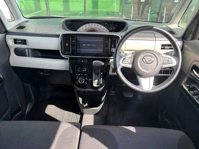 ダイハツ ムーヴ キャンバス X ブラックアクセント リミテッド SAⅢ 奈良県 2019(令1)年 3.5万km パールホワイトⅢ 純正8インチナビ [NSZN-X70D]/アラウンドビューカメラ /フルセグTV /両側パワースライドドア /LEDヘッドライト /衝突被害軽減システム /オートマチックハイビーム /オートライト /電動格納ミラー /純正フロアマット