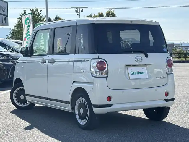 ダイハツ ムーヴ キャンバス X ブラックアクセント リミテッド SAⅢ 奈良県 2019(令1)年 3.5万km パールホワイトⅢ 純正8インチナビ [NSZN-X70D]/アラウンドビューカメラ /フルセグTV /両側パワースライドドア /LEDヘッドライト /衝突被害軽減システム /オートマチックハイビーム /オートライト /電動格納ミラー /純正フロアマット