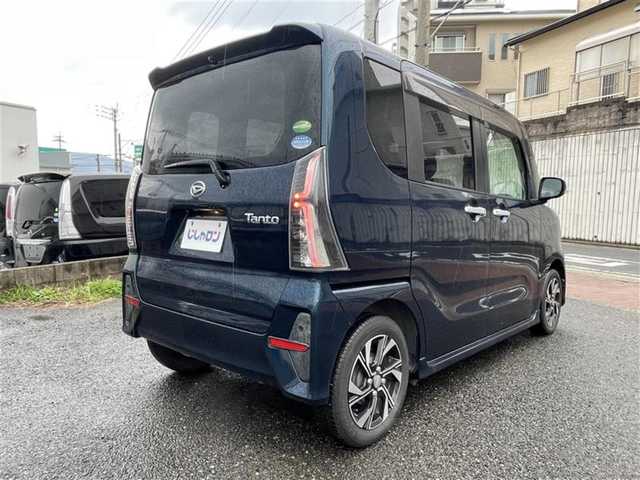 ダイハツ タント カスタム X 福岡県 2019(令1)年 9万km レーザーブルークリスタルシャイン (株)IDOMが運営する【じしゃロン八幡西店】の自社ローン専用車両になります。こちらは現金またはオートローンご利用時の価格です。自社ローンご希望の方は別途その旨お申付け下さい/社外ナビ（AVIC-RZ802）/・DVD/・CD/・FM/・AM/・BLUETOOTH/・フルセグTV/プッシュスタート/ドアバイザー/オートライト/両側パワースライドドア/横滑り防止/衝撃被害軽減ブレーキ/USBポート/ISOFIX