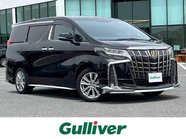 トヨタ アルファード S タイプゴールド 奈良県 2021(令3)年 0.8万km ブラック 電動パーキングブレーキ　/ブレーキホールド　/デジタルインナーミラー　/前後ドライブレコーダー　/純正フルセグナビ　/レーダークルーズコントロール　/ＥＴＣ２．０　/オットマン　/モデリスタエアロ（フロント）