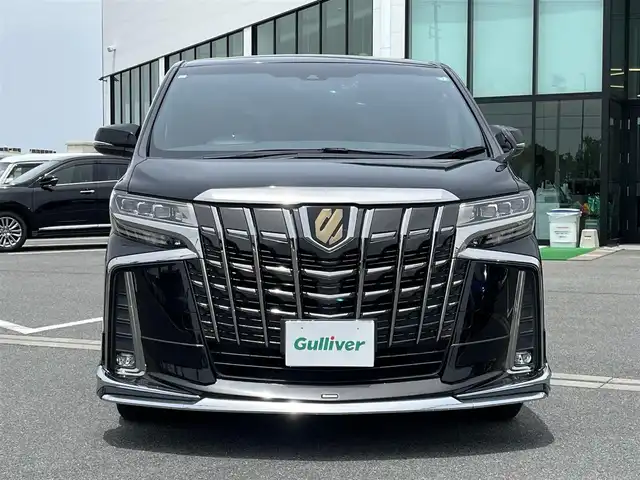 トヨタ アルファード S タイプゴールド 奈良県 2021(令3)年 0.8万km ブラック 電動パーキングブレーキ　/ブレーキホールド　/デジタルインナーミラー　/前後ドライブレコーダー　/純正フルセグナビ　/レーダークルーズコントロール　/ＥＴＣ２．０　/オットマン　/モデリスタエアロ（フロント）