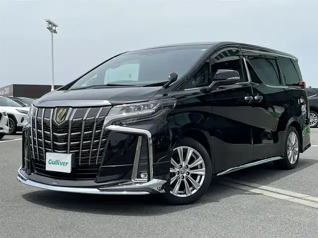 トヨタ アルファード S タイプゴールド 奈良県 2021(令3)年 0.8万km ブラック 電動パーキングブレーキ　/ブレーキホールド　/デジタルインナーミラー　/前後ドライブレコーダー　/純正フルセグナビ　/レーダークルーズコントロール　/ＥＴＣ２．０　/オットマン　/モデリスタエアロ（フロント）