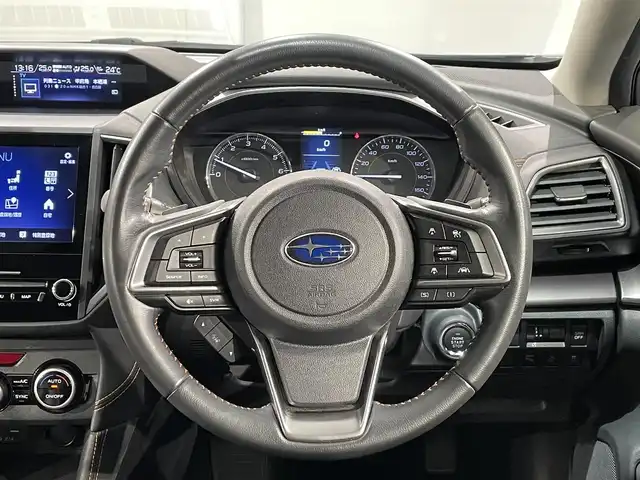 スバル インプレッサ ＸＶ 2．0i－L アイサイト 愛知県 2019(令1)年 3.7万km クールグレーカーキ 純正８インチナビ　/(Bluetooth/フルセグTV/CD・DVD再生）/ＤＩＡＴＯＮＥサウンド　/黒革シート　/ルーフレール　/アイサイト　/衝突軽減ブレーキ　/レーダークルーズコントロール　/シートヒーター　/ＥＴＣ　/ドライブレコーダー　/バックカメラ　/サイドカメラ/電動パワーシート/LEDヘッドライト/USB接続/純正フロアマット/プッシュスタート/　　-スマートキー