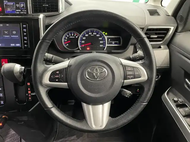 トヨタ タンク カスタムG－T 鹿児島県 2019(令1)年 4.4万km ブラックマイカメタリック 純正ナビ/(フルセグ/Bluetooth/DVD/CD)/前後ドライブレコーダー/バックカメラ/ビルトインETC/両側パワースライドドア/クルーズコントロール/スマートアシストII/　・衝突回避支援ブレーキ機能/　・衝突警報機能/　・車線逸脱警報機能/　・誤発進抑制制御機能/　・先行車発進お知らせ機能/純正アルミホイール/純正フロアマット/LEDヘッドライト