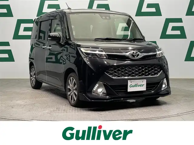 トヨタ タンク カスタムG－T 鹿児島県 2019(令1)年 4.4万km ブラックマイカメタリック 純正ナビ/(フルセグ/Bluetooth/DVD/CD)/前後ドライブレコーダー/バックカメラ/ビルトインETC/両側パワースライドドア/クルーズコントロール/スマートアシストII/　・衝突回避支援ブレーキ機能/　・衝突警報機能/　・車線逸脱警報機能/　・誤発進抑制制御機能/　・先行車発進お知らせ機能/純正アルミホイール/純正フロアマット/LEDヘッドライト