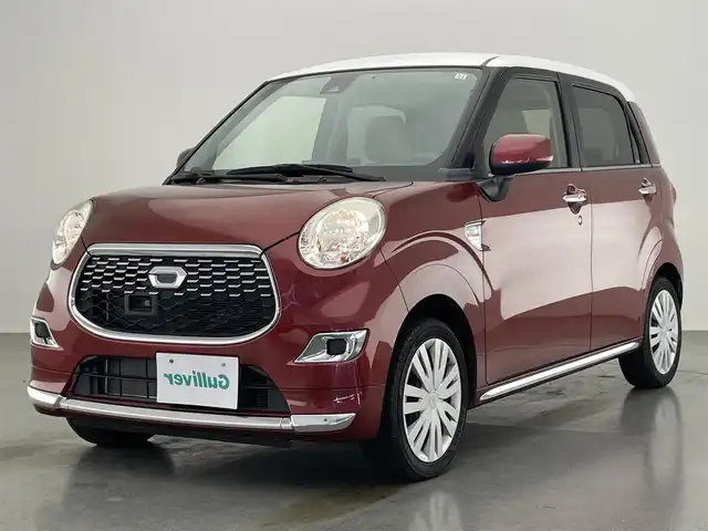 ダイハツ キャスト スタイル X SAⅡ 愛知県 2015(平27)年 3.6万km ファイアークォーツレッドM 純正ナビ/スマートアシストII/デザインフィルムトップ/バックカメラ/フルセグTV/ETC/純正フロアマット/衝突被害軽減ブレーキ/オートライト/プッシュスタート/禁煙車