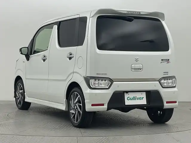 スズキ ワゴンＲ カスタムＺ HYBRID ZX 新潟県 2024(令6)年 0.8万km ピュアホワイトP 4WD/ディスプレイオーディオ/(FH-B500DVS)/バックカメラ/レーダークルーズコントロール/LEDオートライト/シートヒーター/純正15インチアルミホイール/USBポート/スマートキー/ETC