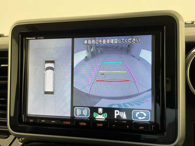 スズキ スペーシア カスタム HYBRID XS ターボ 愛知県 2018(平30)年 4.4万km フェニックスレッドパール/ブルーイッシュブラックパール 純正9型ナビ/全方位カメラ/両側パワースライドドア/クルーズコントロール/シートヒーター/バックカメラ/コーナーセンサー/純正アルミホイール/LEDヘッドライト/パドルシフト/オートマチックハイビーム/ETC/衝突軽減システム/フルセグ/CD DVD/Bluetooth/ステアリングスイッチ/スマートキー/プッシュスタート