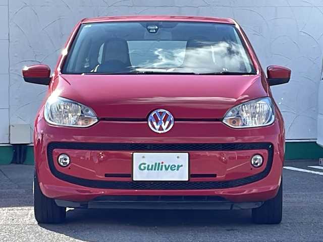 フォルクスワーゲン アップ！ ムーブアップ！ 徳島県 2014(平26)年 6.6万km 赤 社外7型ナビ　AVIC-RZ502/（DISC/USB/SD/BT/ラジオ/iPod/AUX/フルセグ）/バックカメラ/ETC/クルーズコントロール/社外フロアマット/前席シートヒーター/純正15インチアルミホイール/ハロゲンヘッドライト/スペアキー/フォグライト/リモコンキー