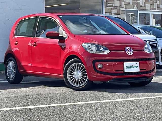 フォルクスワーゲン アップ！ ムーブアップ！ 徳島県 2014(平26)年 6.6万km 赤 社外7型ナビ　AVIC-RZ502/（DISC/USB/SD/BT/ラジオ/iPod/AUX/フルセグ）/バックカメラ/ETC/クルーズコントロール/社外フロアマット/前席シートヒーター/純正15インチアルミホイール/ハロゲンヘッドライト/スペアキー/フォグライト/リモコンキー