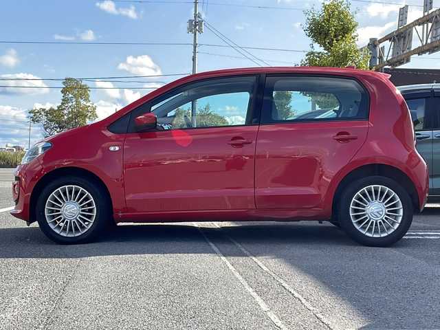 フォルクスワーゲン アップ！ ムーブアップ！ 徳島県 2014(平26)年 6.6万km 赤 社外7型ナビ　AVIC-RZ502/（DISC/USB/SD/BT/ラジオ/iPod/AUX/フルセグ）/バックカメラ/ETC/クルーズコントロール/社外フロアマット/前席シートヒーター/純正15インチアルミホイール/ハロゲンヘッドライト/スペアキー/フォグライト/リモコンキー