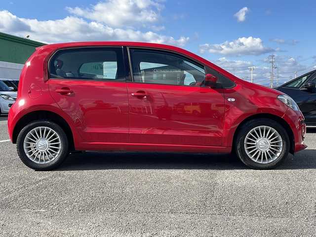 フォルクスワーゲン アップ！ ムーブアップ！ 徳島県 2014(平26)年 6.6万km 赤 社外7型ナビ　AVIC-RZ502/（DISC/USB/SD/BT/ラジオ/iPod/AUX/フルセグ）/バックカメラ/ETC/クルーズコントロール/社外フロアマット/前席シートヒーター/純正15インチアルミホイール/ハロゲンヘッドライト/スペアキー/フォグライト/リモコンキー