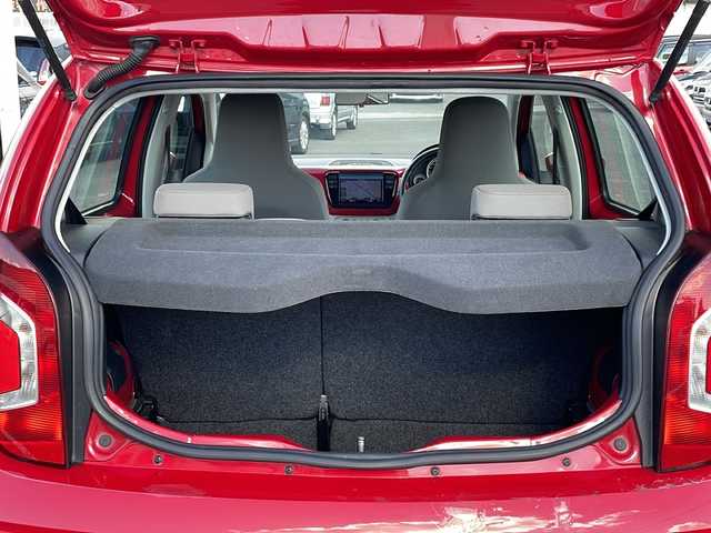 フォルクスワーゲン アップ！ ムーブアップ！ 徳島県 2014(平26)年 6.6万km 赤 社外7型ナビ　AVIC-RZ502/（DISC/USB/SD/BT/ラジオ/iPod/AUX/フルセグ）/バックカメラ/ETC/クルーズコントロール/社外フロアマット/前席シートヒーター/純正15インチアルミホイール/ハロゲンヘッドライト/スペアキー/フォグライト/リモコンキー