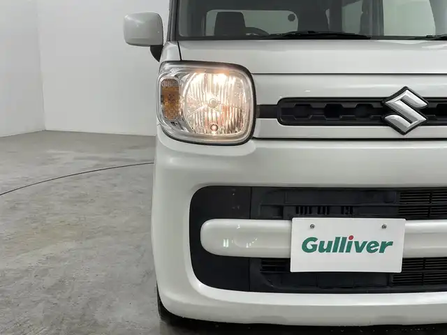 スズキ スペーシア HYBRID G 福島県 2020(令2)年 4.2万km ピュアホワイトP 純正オーディオ/型式：U330BTH/【AM/FM/CD/USB/Bluetooth】/・ETC/・100vコンセント/衝突軽減ブレーキ/車線逸脱警報装置/オートマチックハイビーム/ターボ/両側スライドドア/オートライト/・ハロゲンヘッドライト/盗難防止装置/アイドリングストップ/横滑り防止装置/ABS/純正フロアマット/プッシュスタート/・スマートキー/・スペアキー