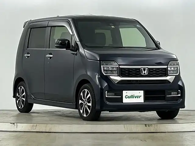 ホンダ Ｎ ＷＧＮ カスタム L 愛知県 2022(令4)年 2.2万km ミッドナイトブルービームM 禁煙車/ワンオーナー/純正７Vインチナビ/（CD/DVD/Bluetooth/フルセグTV/SD)/バックカメラ/ホンダセンシング/・衝突軽減ブレーキ/・レーダークルーズコントロール/・レーンキープアシスト/・パキングセンサー/ETC/シートヒーター/アイドリングストップ/純正14インチアルミホイール/スマートキー/スペアキー有/プッシュスタート/LEDヘッドライト/フロントフォグランプ/純正フロアマット/横滑り防止装置/ベンチシート