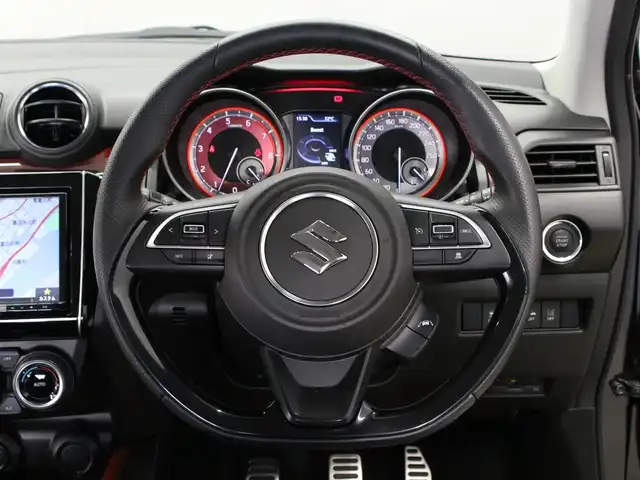 スズキ スイフト スポーツ 三重県 2020(令2)年 4.1万km スーパーブラックパール 6MT/セーフティパッケージ/純正8インチメモリナビ /　フルセグTV/CD/DVD/Bluetooth/バックカメラ/コムテックドライブレコーダー/レーダークルーズコントロール/レーンディパーチャーアラート/前席シートヒーター/ステアリングリモコン/ビルトインETC/純正17インチアルミホイール/LEDヘッドランプ/・オートライト/フォグランプ/プッシュスタート/スマートキー×2/新車時保証書/取扱説明書