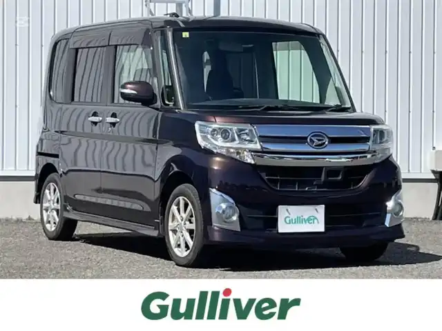 ダイハツ タント カスタム X スマートセレ SN 熊本県 2014(平26)年 10.9万km プラムブラウンクリスタルマイカ 純正ナビ/・AM/FM/CD/DVD/BT/SD/・フルセグTV/・バックカメラ/スマートアシストIII/・衝突警報機能/・衝突回避支援ブレーキ/・車線逸脱警報機能/・誤発信抑制制御機能/・オートハイビーム/・先行車発信お知らせ機能/・ヒルホールドシステム/・エマージェンシーストップシグナル/革巻きステアリング/・ステアリングスイッチ/ETC/純正14インチAW/純正フロアマット/プッシュスタート/・スマートキー/後席サンシェード/フォグランプ/LEDヘッドライト