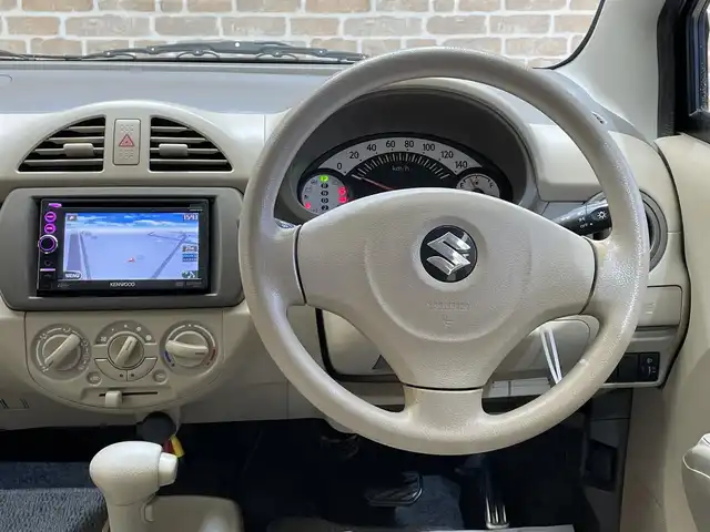 スズキ アルト F 岩手県 2012(平24)年 8.2万km エアブルーメタリック KENWOODナビ/ワンセグTV/CD・DVD・AUX・USB・RCA入力/ヘッドライトレベライザー/純正フロアマット/１３インチスチールホイール/純正ホイールキャップ/パワーステアリング/パワーウインドウ/エアコンディショナー