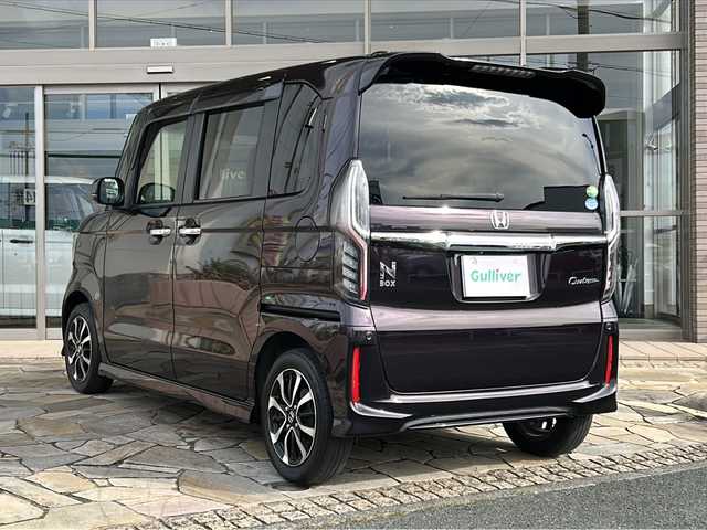 ホンダ Ｎ ＢＯＸ カスタム G L ホンダセンシング 静岡県 2019(平31)年 7.3万km プレミアムベルベットパープル・パール 社外メモリナビ/・CD/・DVD/・フルセグＴＶ/・Bluetooth/・AM/・FM/主要装備/・片側パワスラ/・衝突軽減/・レーンキープ/・追従クルコン/・バックカメラ/・ETC/・ドラレコ/・ステアリングリモコン/・LEDヘッドライト/・オートライト/・スマートキー/・プッシュスタート/・スマートキー1本/・TVキャンセラー/・純正フロアマット/・純正アルミホイール