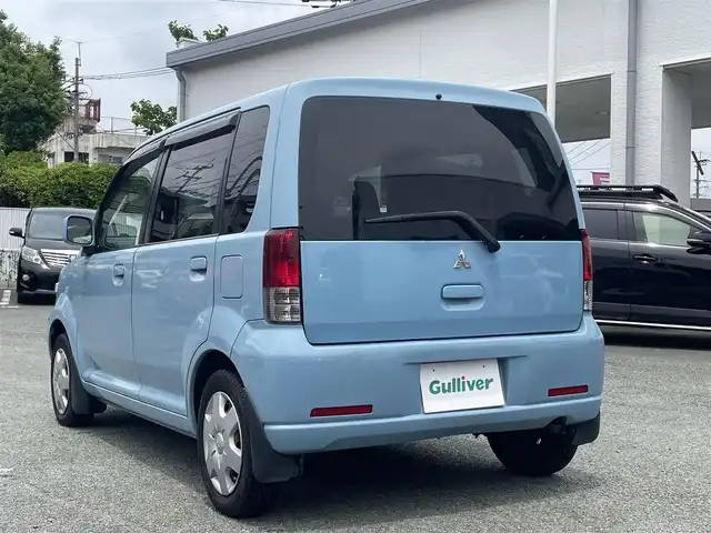三菱 ｅＫワゴン ブルースタイルエディション 熊本県 2003(平15)年 12.5万km ミディアムブルー 純正カーオーディオ/【CD/MD/FM/AM】/純正フロアマット/革調シートカバー/リモコンキー/ベンチシート/パワーウィンドウ/パワーステアリング/ダブルエアバッグ/ABS/AC/取扱説明書/保証書