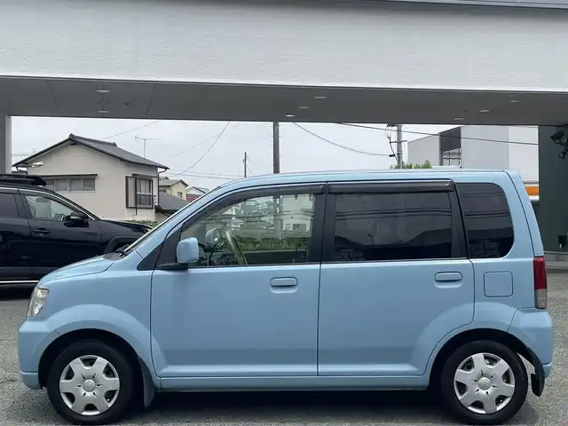 三菱 ｅＫワゴン ブルースタイルエディション 熊本県 2003(平15)年 12.5万km ミディアムブルー 純正カーオーディオ/【CD/MD/FM/AM】/純正フロアマット/革調シートカバー/リモコンキー/ベンチシート/パワーウィンドウ/パワーステアリング/ダブルエアバッグ/ABS/AC/取扱説明書/保証書