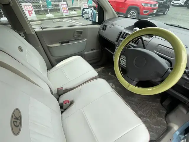 三菱 ｅＫワゴン ブルースタイルエディション 熊本県 2003(平15)年 12.5万km ミディアムブルー 純正カーオーディオ/【CD/MD/FM/AM】/純正フロアマット/革調シートカバー/リモコンキー/ベンチシート/パワーウィンドウ/パワーステアリング/ダブルエアバッグ/ABS/AC/取扱説明書/保証書
