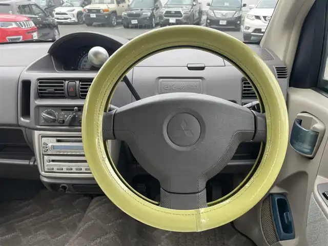 三菱 ｅＫワゴン ブルースタイルエディション 熊本県 2003(平15)年 12.5万km ミディアムブルー 純正カーオーディオ/【CD/MD/FM/AM】/純正フロアマット/革調シートカバー/リモコンキー/ベンチシート/パワーウィンドウ/パワーステアリング/ダブルエアバッグ/ABS/AC/取扱説明書/保証書