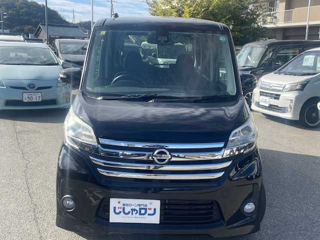 日産 デイズ ルークス ハイウェイスターX Gパッケージ 兵庫県 2016(平28)年 4.2万km ブラック ニッサン純正7インチ（MM316D-W）/・全方位カメラ/・フルセグＴＶ/DVD/・CD/BT/AM/FM/両側パワースライドドア/ＥＴＣ　/前方ドライブレコーダー　/エマージェンシーブレーキ　/横滑り防止装置　/アイドリングストップ　/純正１５インチＡＷ　/プッシュスタート/スマートキー/スペアキー1本