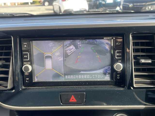 日産 デイズ ルークス ハイウェイスターX Gパッケージ 兵庫県 2016(平28)年 4.2万km ブラック ニッサン純正7インチ（MM316D-W）/・全方位カメラ/・フルセグＴＶ/DVD/・CD/BT/AM/FM/両側パワースライドドア/ＥＴＣ　/前方ドライブレコーダー　/エマージェンシーブレーキ　/横滑り防止装置　/アイドリングストップ　/純正１５インチＡＷ　/プッシュスタート/スマートキー/スペアキー1本