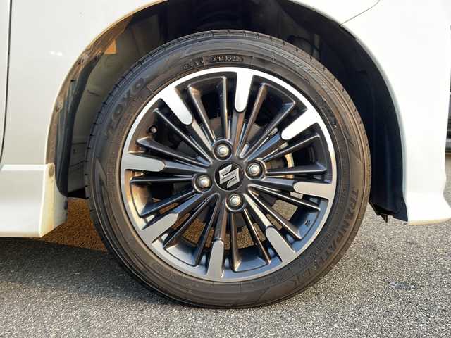 スズキ スペーシア カスタム HYBRID XS ターボ 岐阜県 2019(平31)年 6.3万km ピュアホワイトP 純正ナビ　/ビルトインＥＴＣ　/ドライブレコーダー　/両側パワースライド　/盗難防止装置　/横滑り防止装置　/アイドリングストップ　/コーナーセンサー　/ＬＥＤヘッドライト　/オートライト　/ハーフレザーシート/スマートキー/スペアキー/プッシュスタート/パドルシフト/純正15インチアルミホイール/純正フロアマット