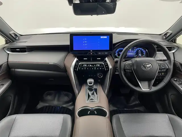 トヨタ ハリアー ハイブリッド Z レザーパッケージ 愛知県 2024(令6)年 1.2万km プレシャスブラックパール 純正１２．３型ナビ　ＪＢＬサウンド　フルセグ　全方位カメラ　パノラマムーンルーフ　デジタルインナーミラー　ＢＳＭ　黒革　温・冷シート　ＨＵＤ　衝突軽減　ＬＥＤオートライト　ドラレコ　ＥＴＣ２．０　禁煙