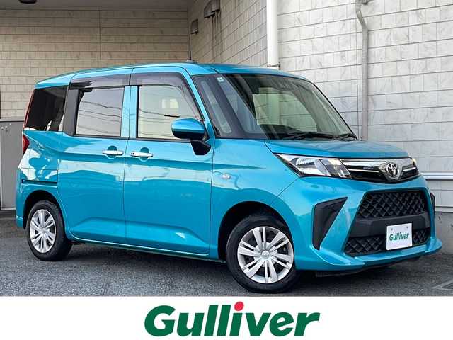 トヨタ ルーミー X 神奈川県 2022(令4)年 1.3万km ターコイズブルーマイカメタリック ワンオーナー/純正ディーラーナビ(CD/SD/AUX/BT/フルセグTV)/バックカメラ/衝突被害軽減ブレーキ/横滑り防止装置/アイドリングストップ/片側パワースライドドア/ETC/純正フロアマット/ドアバイザー/ISOFIX/スペアキー×1/保証書/取扱説明書