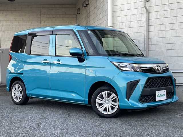 トヨタ ルーミー X 神奈川県 2022(令4)年 1.3万km ターコイズブルーマイカメタリック ワンオーナー/純正ディーラーナビ(CD/SD/AUX/BT/フルセグTV)/バックカメラ/衝突被害軽減ブレーキ/横滑り防止装置/アイドリングストップ/片側パワースライドドア/ETC/純正フロアマット/ドアバイザー/ISOFIX/スペアキー×1/保証書/取扱説明書