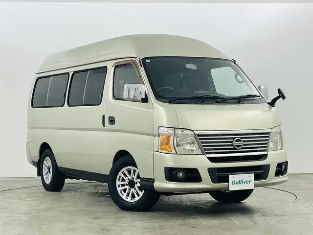 日産 キャラバン コーチ GX 福島県 2008(平20)年 7.5万km ウォームシルバー 純正オーディオ/・型番：PY40D/・CD/AM/FM/片側スライドドア/リモコンキー/電動格納ミラー/ハロゲンヘッドライト/・フォグランプ/・ヘッドライトレベライザー/純正ドアバイザー/純正フロアマット/冬タイヤ積込み