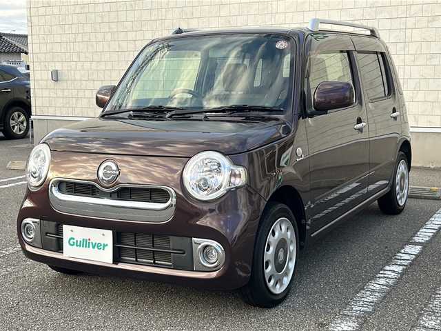 ダイハツ ミラ ココア プラスX 石川県 2014(平26)年 5.9万km プラムブラウンクリスタルマイカ ナビ/フルセグテレビ/DVD再生/ドアバイザー/スマートキー/純正フロアマット/純正14インチアルミホイール/ルーフレール/LEDヘッドライト