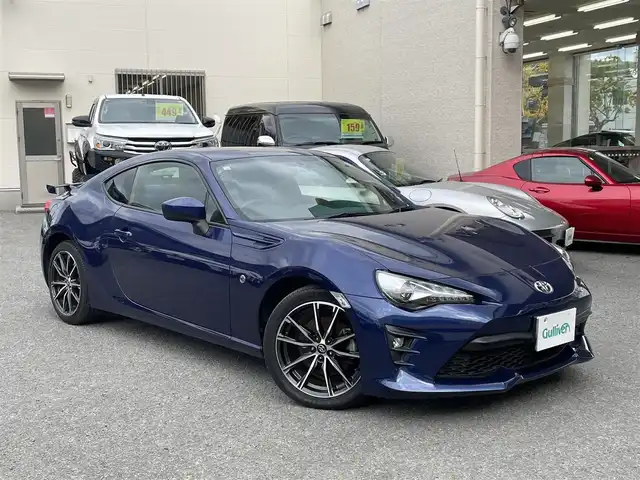 トヨタ ８６ GT リミテッド 和歌山県 2020(令2)年 4.6万km アズライトブルー carrozzeria製ナビ/（CD/DVD/MSV/AM/FM/フルセグTV/Bluetooth/USB/AUX）/６MT/クルーズコントロール/ETC/ドラレコ/純正フロアマット/プッシュスタート/スペアキー×１/保証書/取扱説明書