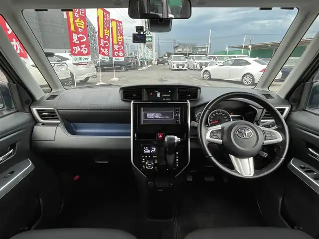 トヨタ ルーミー カスタムG－T 千葉県 2016(平28)年 4.2万km パールホワイトⅢ スマートアシストII/・衝突軽減ブレーキ/・車線逸脱警報/純正SDナビ【NSZT-W66T】/・CD/DVD/MSV/Bluetooth/フルセグTV/パノラミックビューカメラ/両後パワースライドドア/クルーズコントロール/スマートキー/コーナーセンサー/社外ドライブレコーダー/ビルトインETC/アイドリングストップ/ヘッドライトレベライザー/純正15インチアルミホイール/純正LEDヘッドライト/フォグランプ/サイド＆カーテンエアバッグ/新車時保証書＆取扱説明書