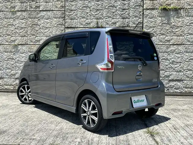 日産 デイズ ハイウェイスターG ターボ 長崎県 2018(平30)年 6.8万km チタニウムグレーメタリック 純正メモリナビ/(CD/DVD/BT/フルセグ)/全方位カメラ/衝突軽減ブレーキ/レーンアシスト/コーナーセンサー/クルーズコントロール/前後ドライブレコーダー/ETC/オートライト/オートハイビーム/純正15インチAW